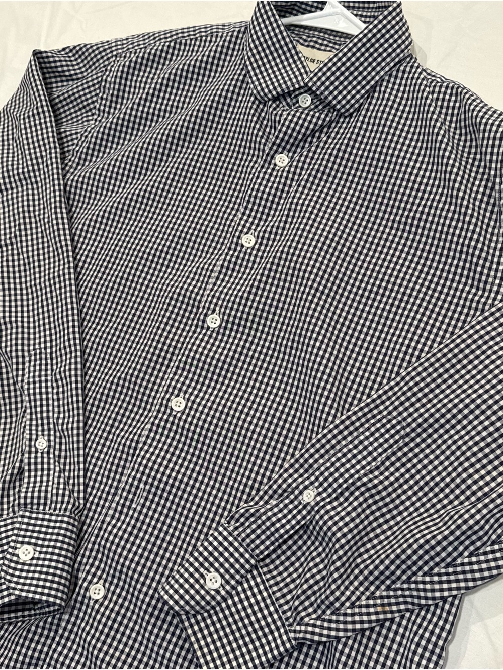 Taylor Stitch | Jack in Brushed Navy Gingham | L/42 | MSRP $125